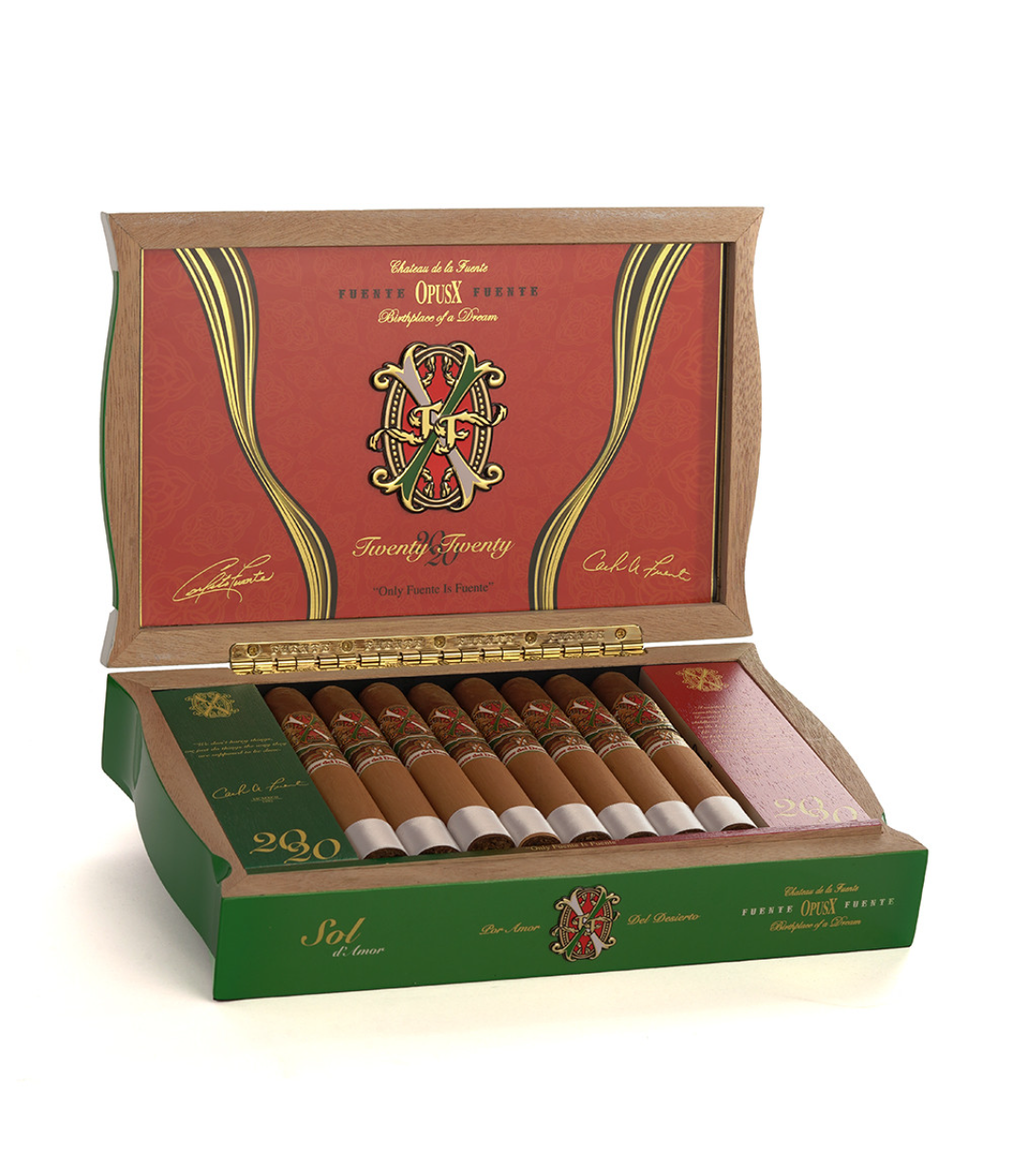 Opus X Sol d'Amor - Dubai Edition Cigar Box of 20 close-up from AuCigars, premium Cuban cigar