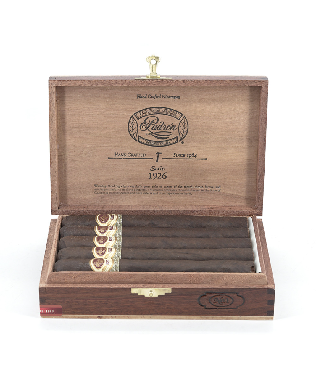 Padron 1926 Serie No. 1 Maduro Cigar Box View 2 from AuCigars, premium Cuban cigar