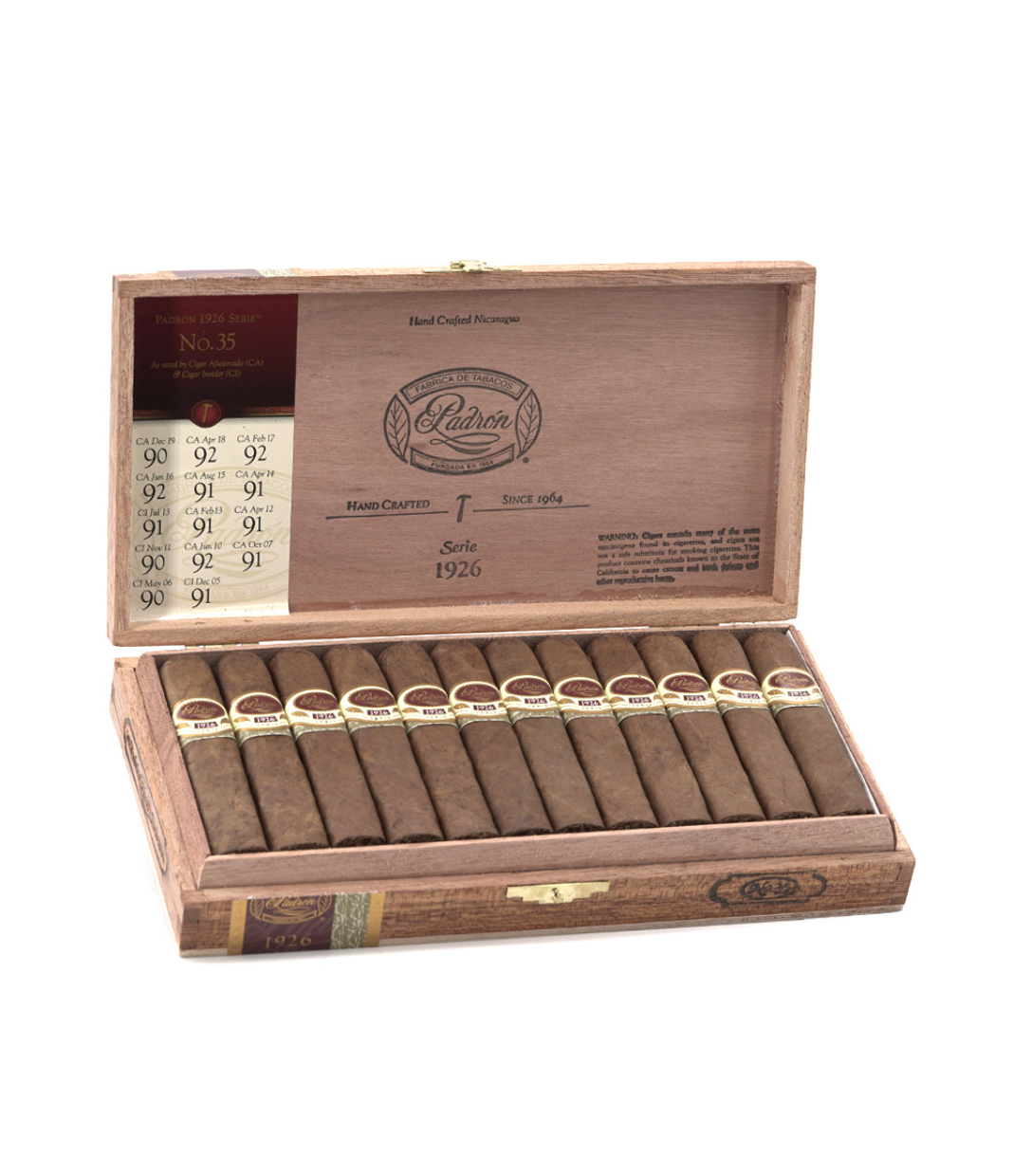 Padron 1926 Serie No. 35 Cigar Box View 2 from AuCigars, premium Cuban cigar