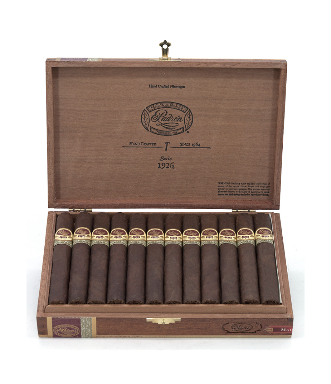 Padron 1926 Serie No. 47 Maduro Cigar Box View 2 from AuCigars, premium Cuban cigar