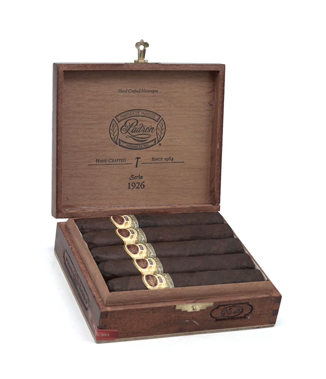 Padron 1926 Serie No. 48 Maduro Cigar Box of 10 close-up from AuCigars, premium Cuban cigar