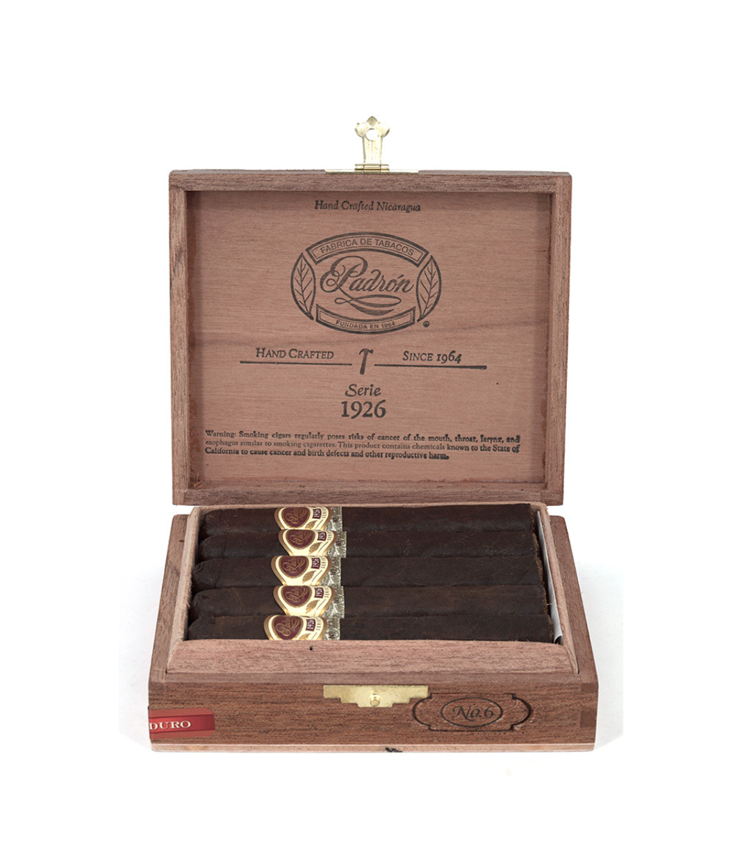 Padron 1926 Serie No. 6 Maduro Cigar Box View 2 from AuCigars, premium Cuban cigar
