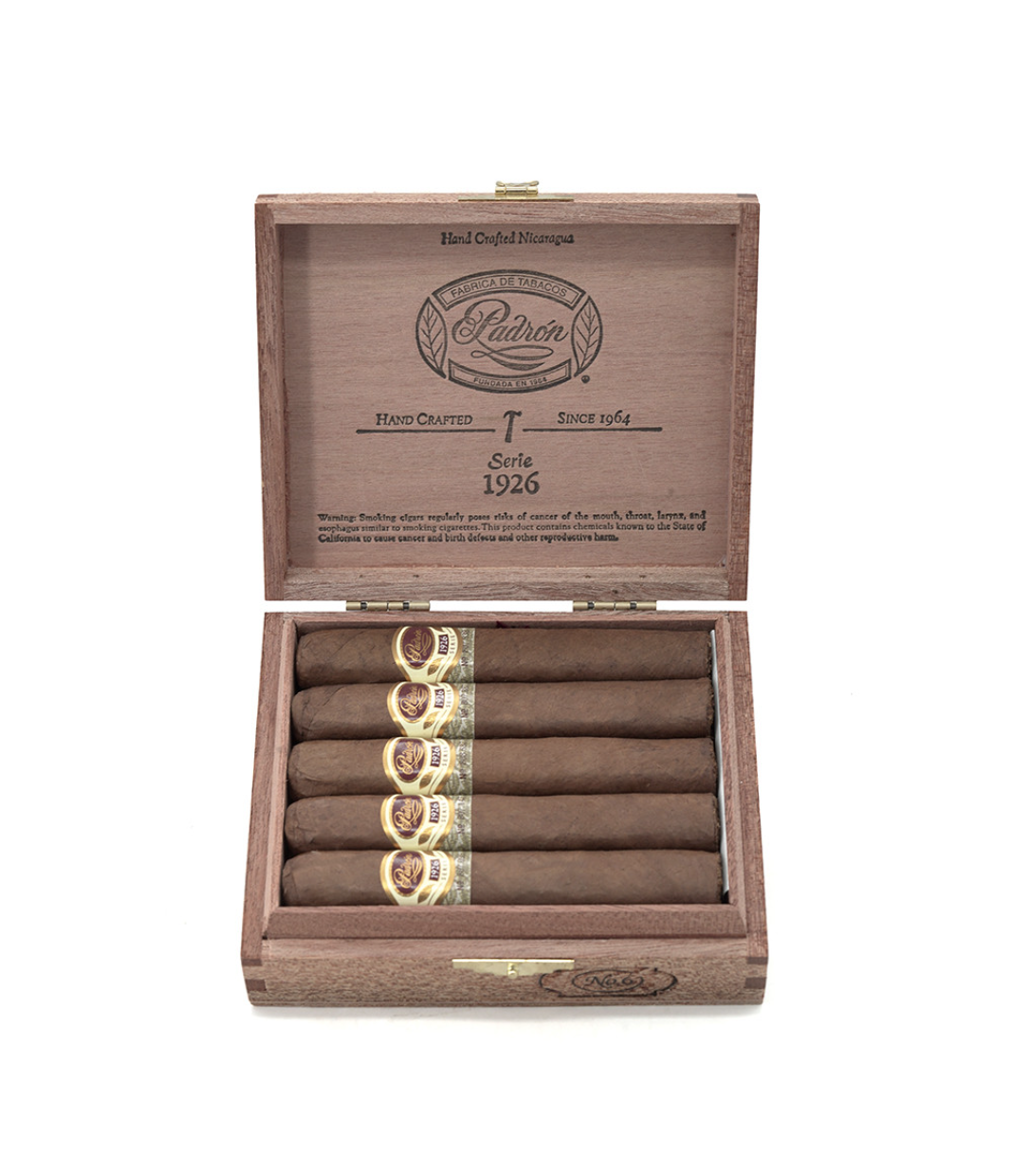 Padron 1926 Serie No. 6 Natural Cigar Box View 2 from AuCigars, premium Cuban cigar
