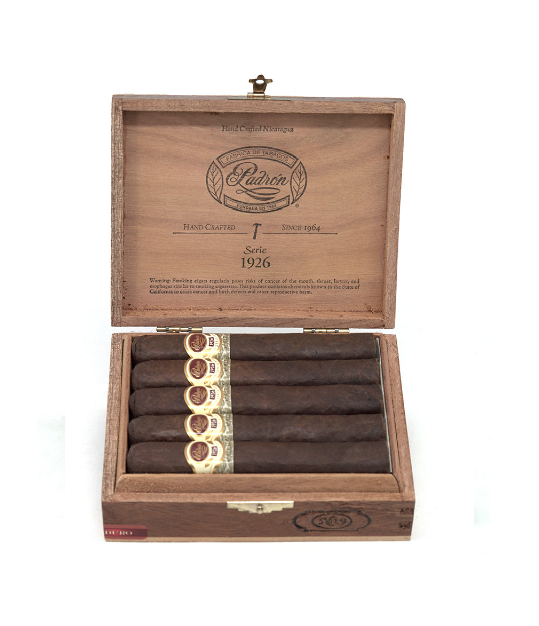 Padron 1926 Serie No. 9 Maduro Cigar Box View 2 from AuCigars, premium Cuban cigar