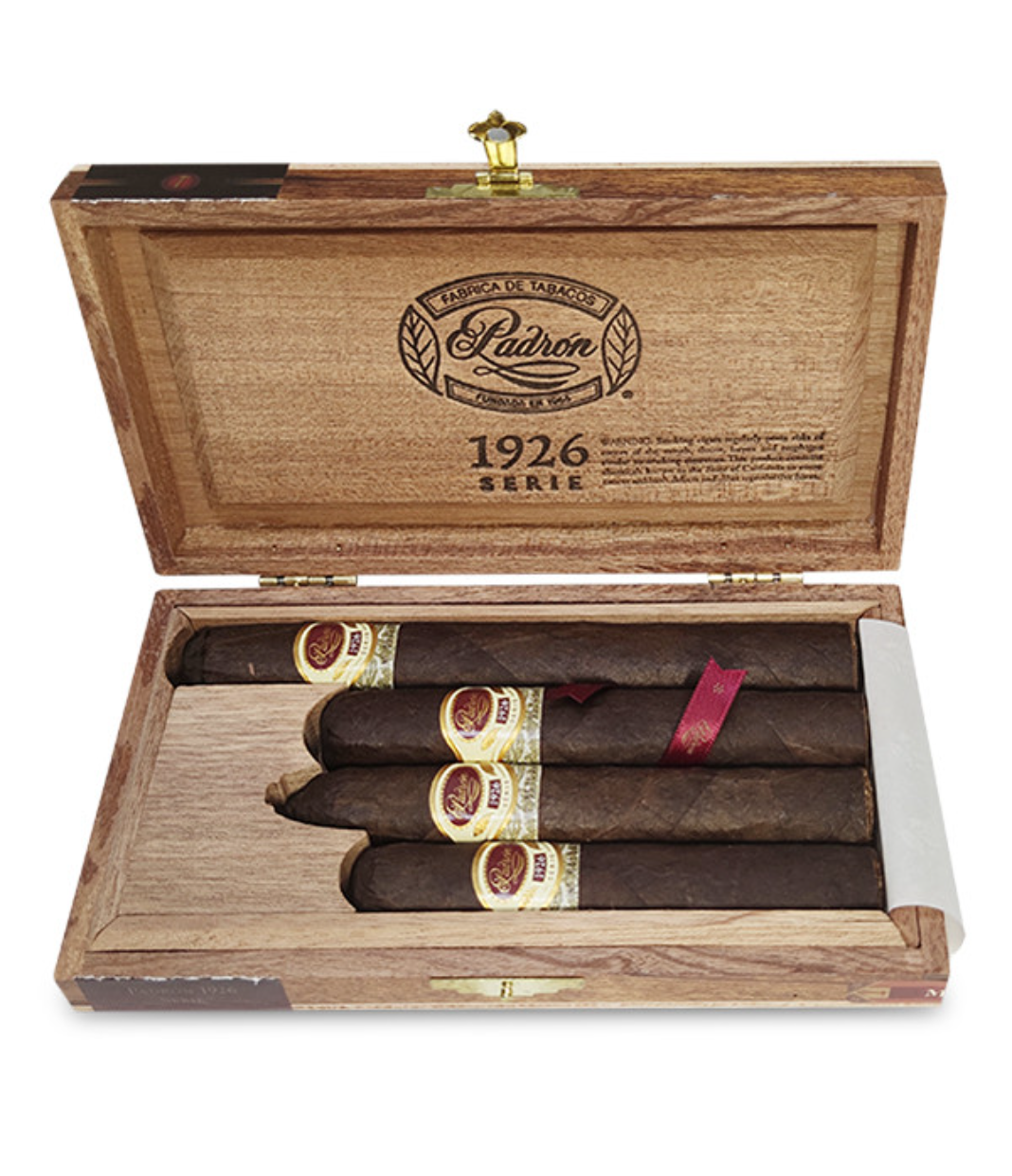 Padron 1926 Series Sampler Cigar Box of 4 close-up from AuCigars, premium Cuban cigar
