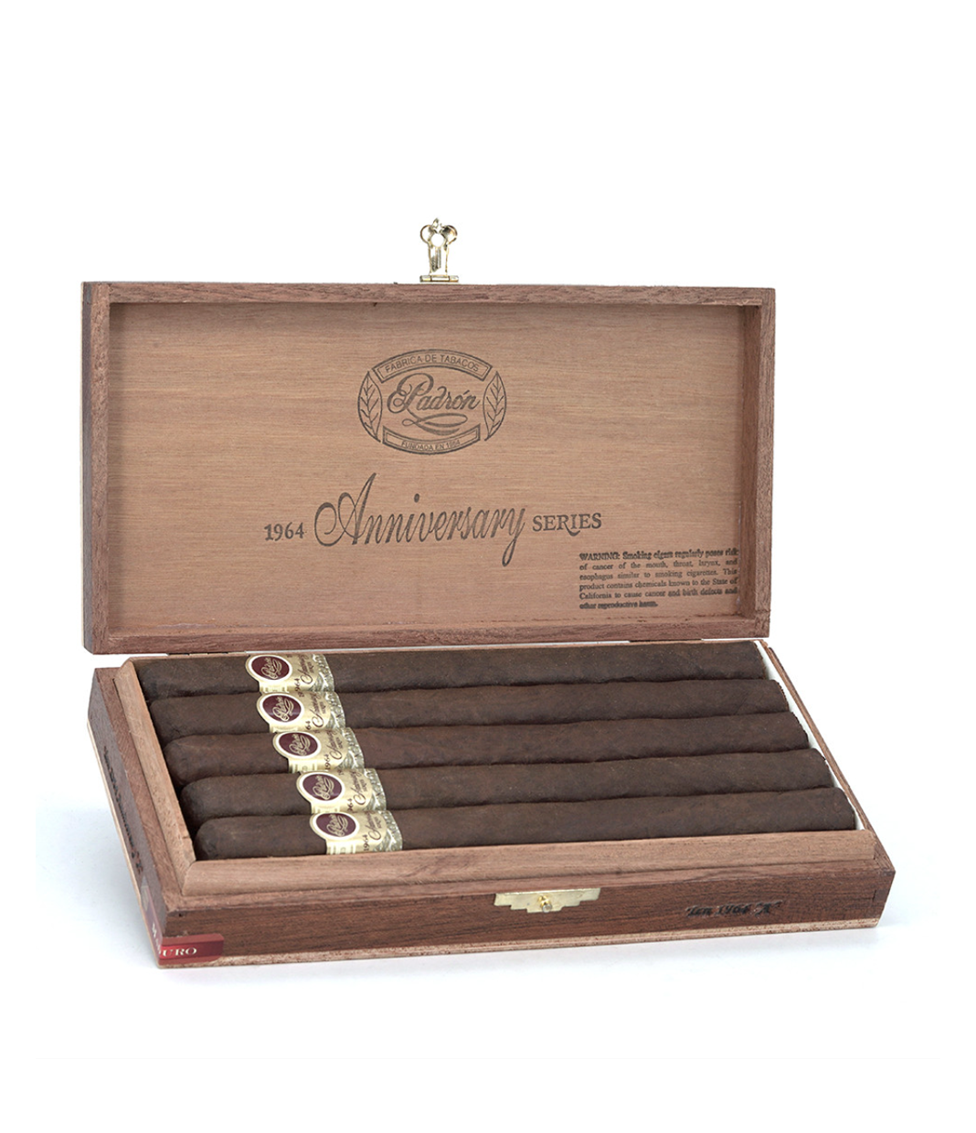 Padron 1964 Anniversary Series A Cigar Box of 10 close-up from AuCigars, premium Cuban cigar