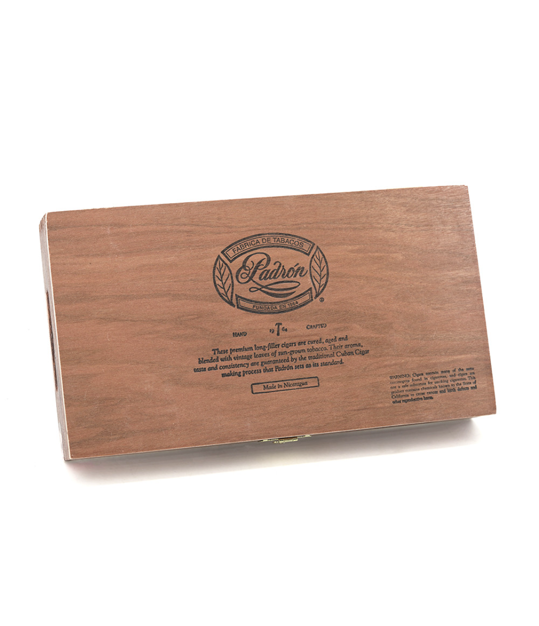 Padron 1964 Anniversary Belicoso Maduro Cigar Box View 3 from AuCigars, premium Cuban cigar
