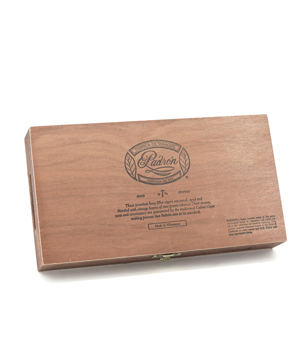 Padron 1964 Anniversary Belicoso Natural Cigar Box View 3 from AuCigars, premium Cuban cigar