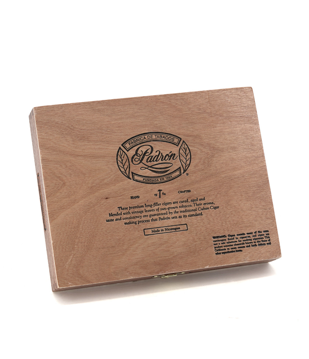 Padron 1964 Anniversary Series Corona Cigar Box View 3 from AuCigars, premium Cuban cigar