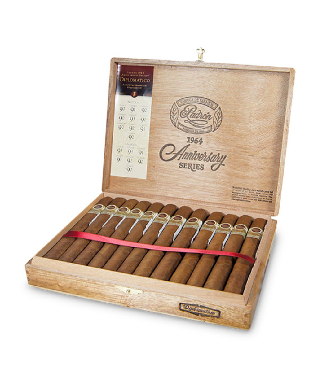 Padron 1964 Anniversary Diplomatico Cigar Box of 25 close-up from AuCigars, premium Cuban cigar