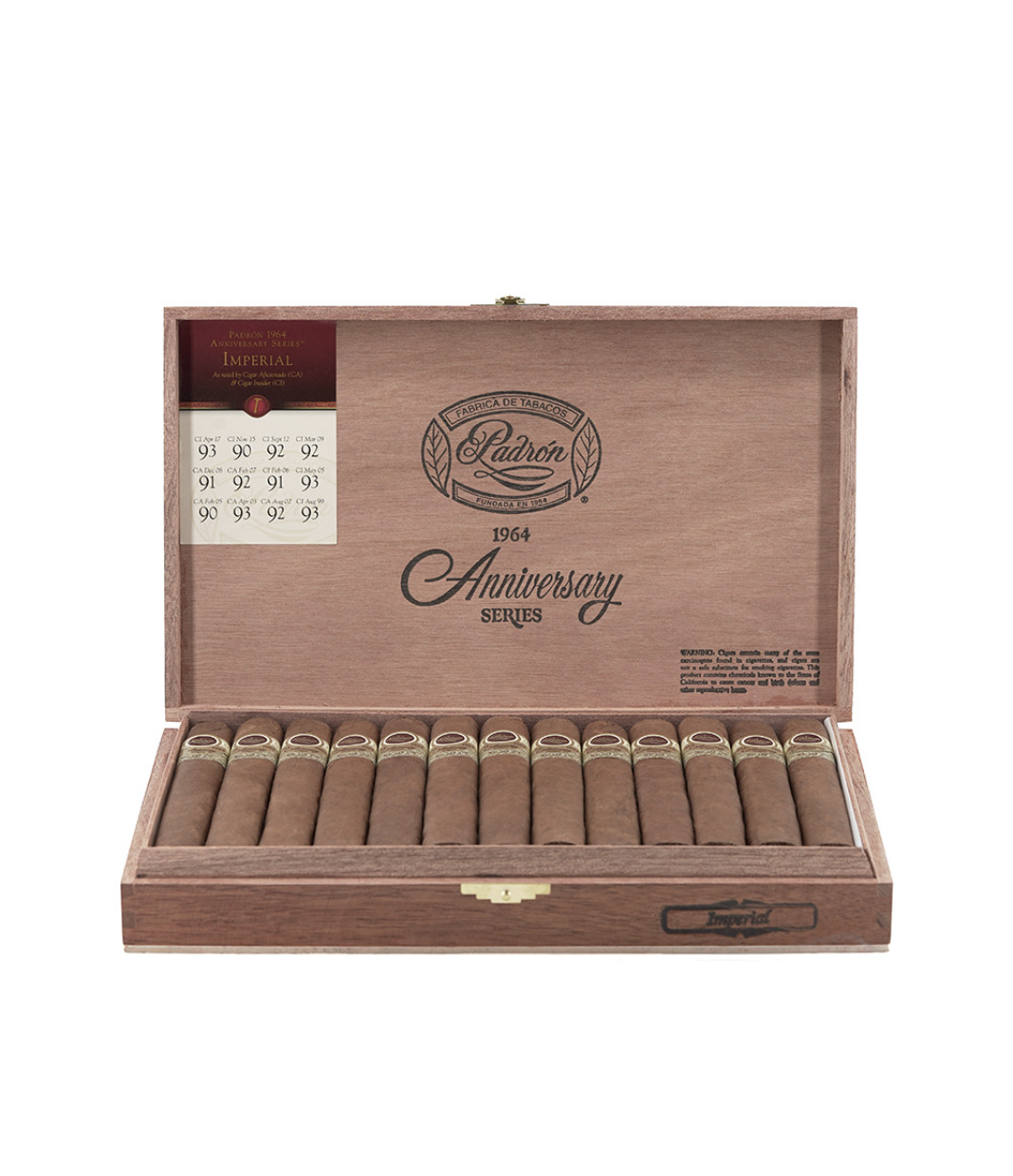 Padron 1964 Anniversary Series Imperial Cigar Box View 2 from AuCigars, premium Cuban cigar
