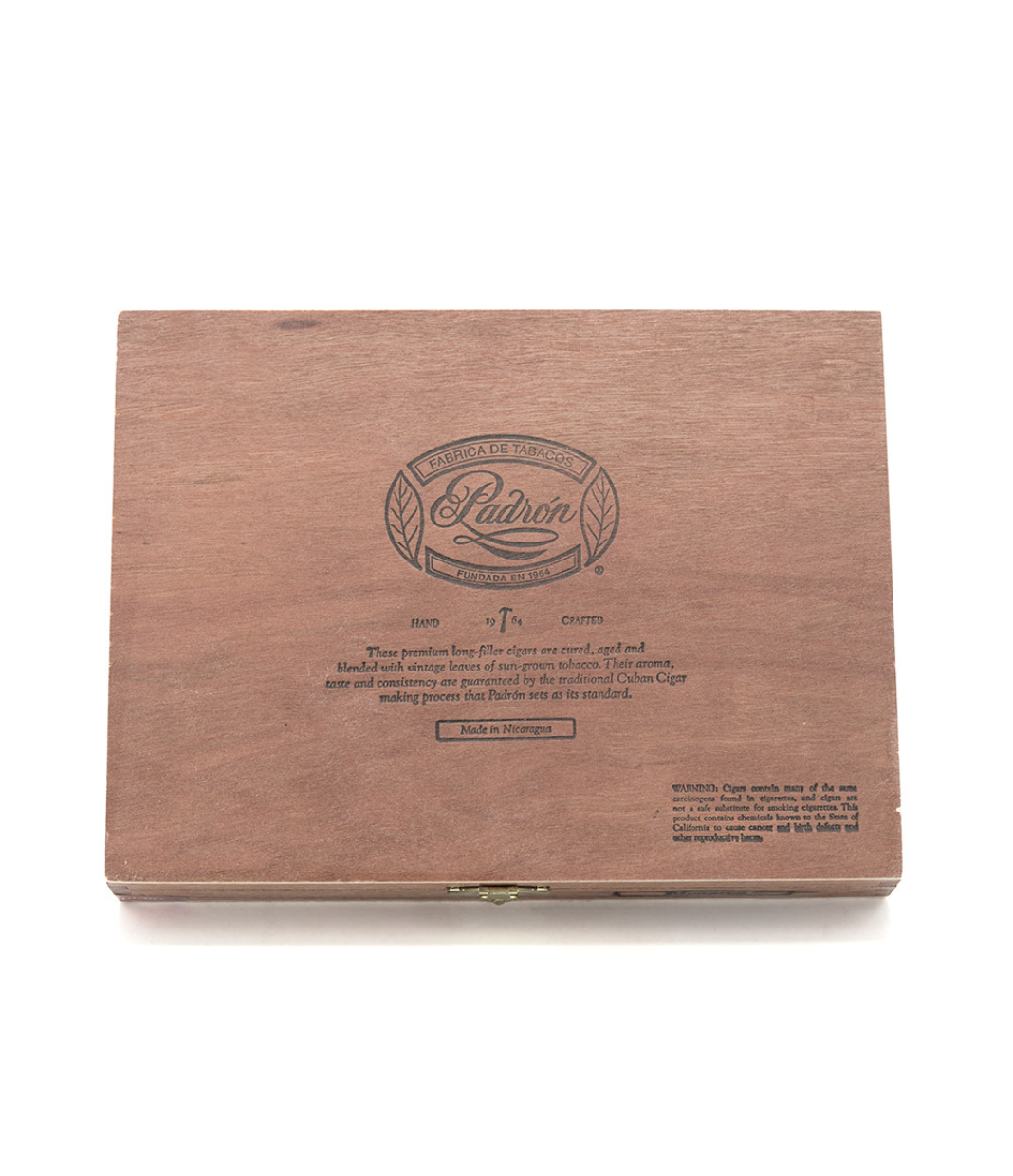 Padron 1964 Anniversary Series Monarca Maduro Cigar Box View 4 from AuCigars, premium Cuban cigar