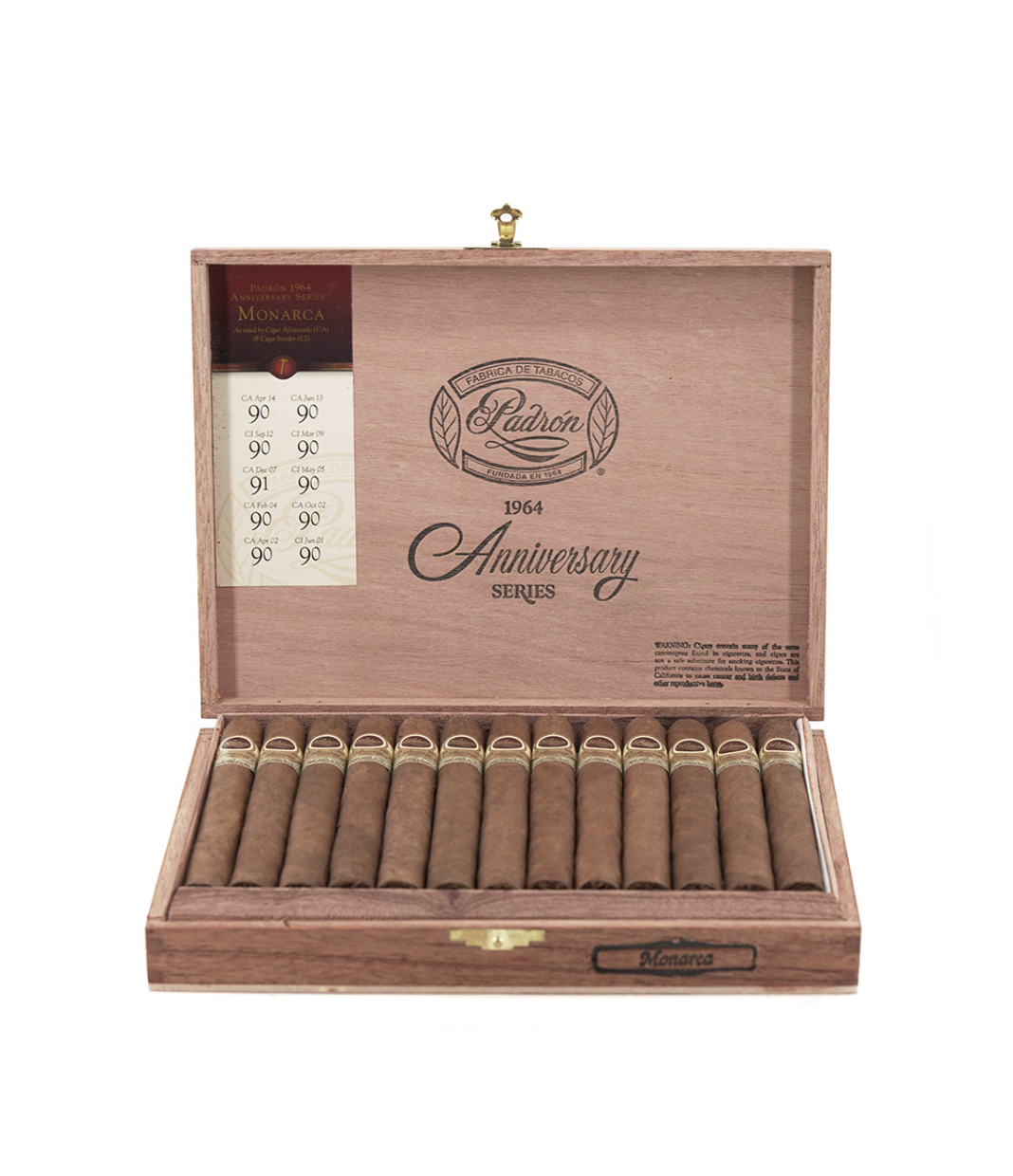 Padron 1964 Anniversary Series Monarca Cigar Box View 2 from AuCigars, premium Cuban cigar