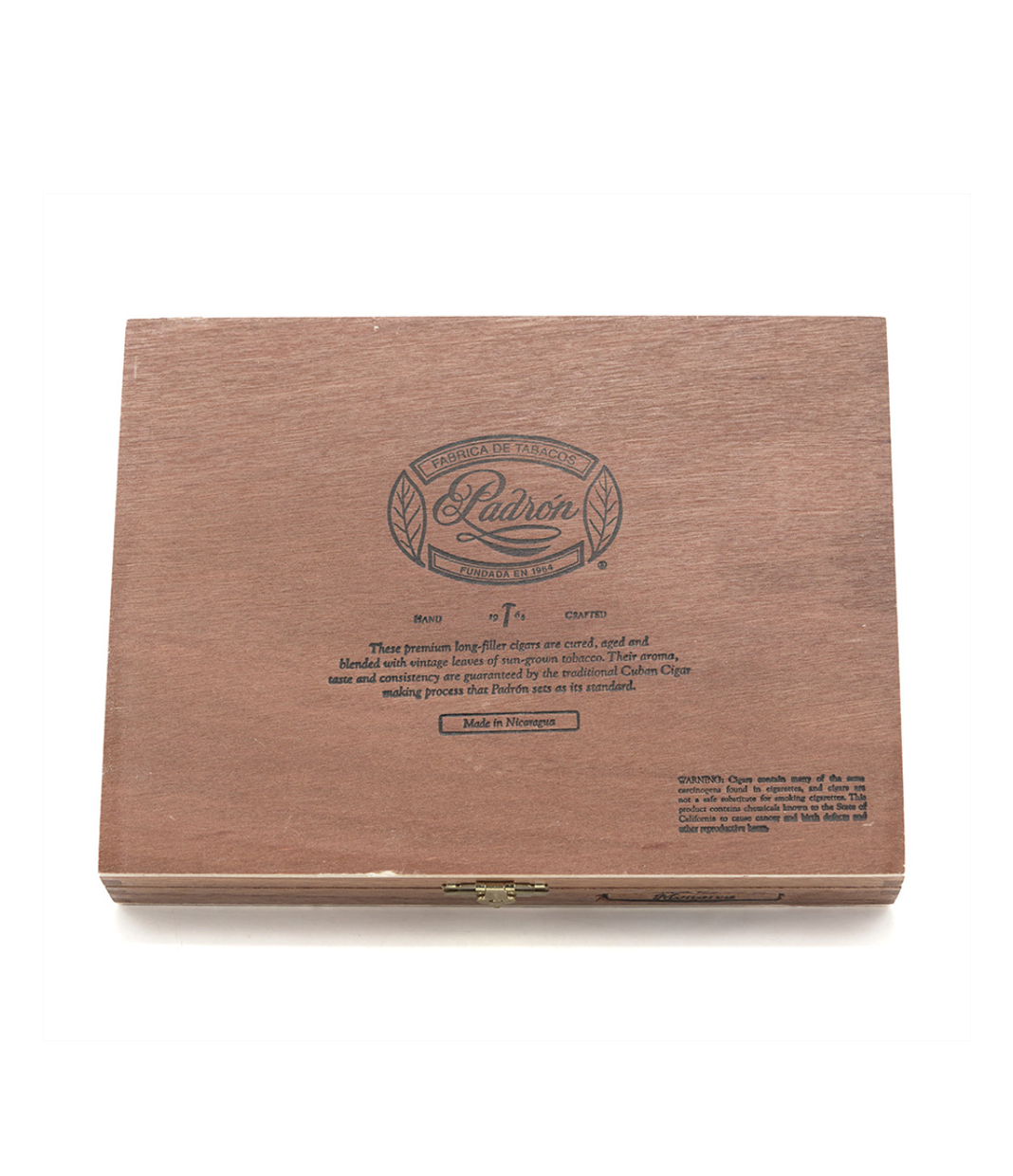 Padron 1964 Anniversary Series Monarca Cigar Box View 4 from AuCigars, premium Cuban cigar