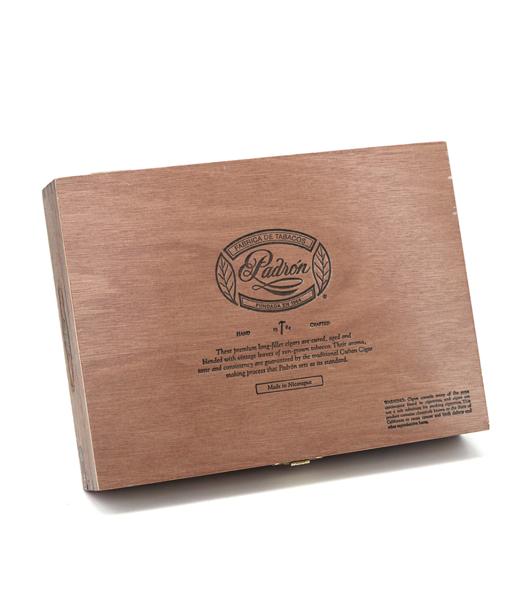 Padron 1964 Anniversary No. 4 Maduro Cigar Box View 3 from AuCigars, premium Cuban cigar
