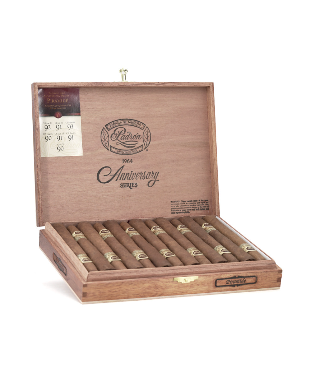 Padron 1964 Anniversary Series Pyramid Cigar Box of 25 close-up from AuCigars, premium Cuban cigar