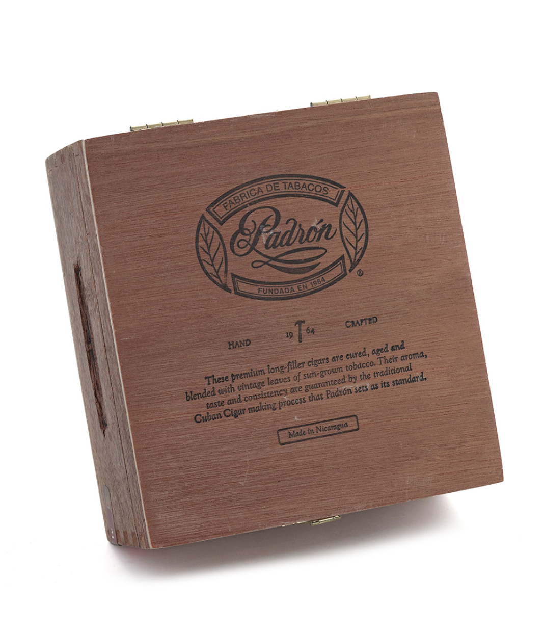 Padron 1964 Anniversary Series Soberano Tubo Maduro Cigar Box View 3 from AuCigars, premium Cuban cigar