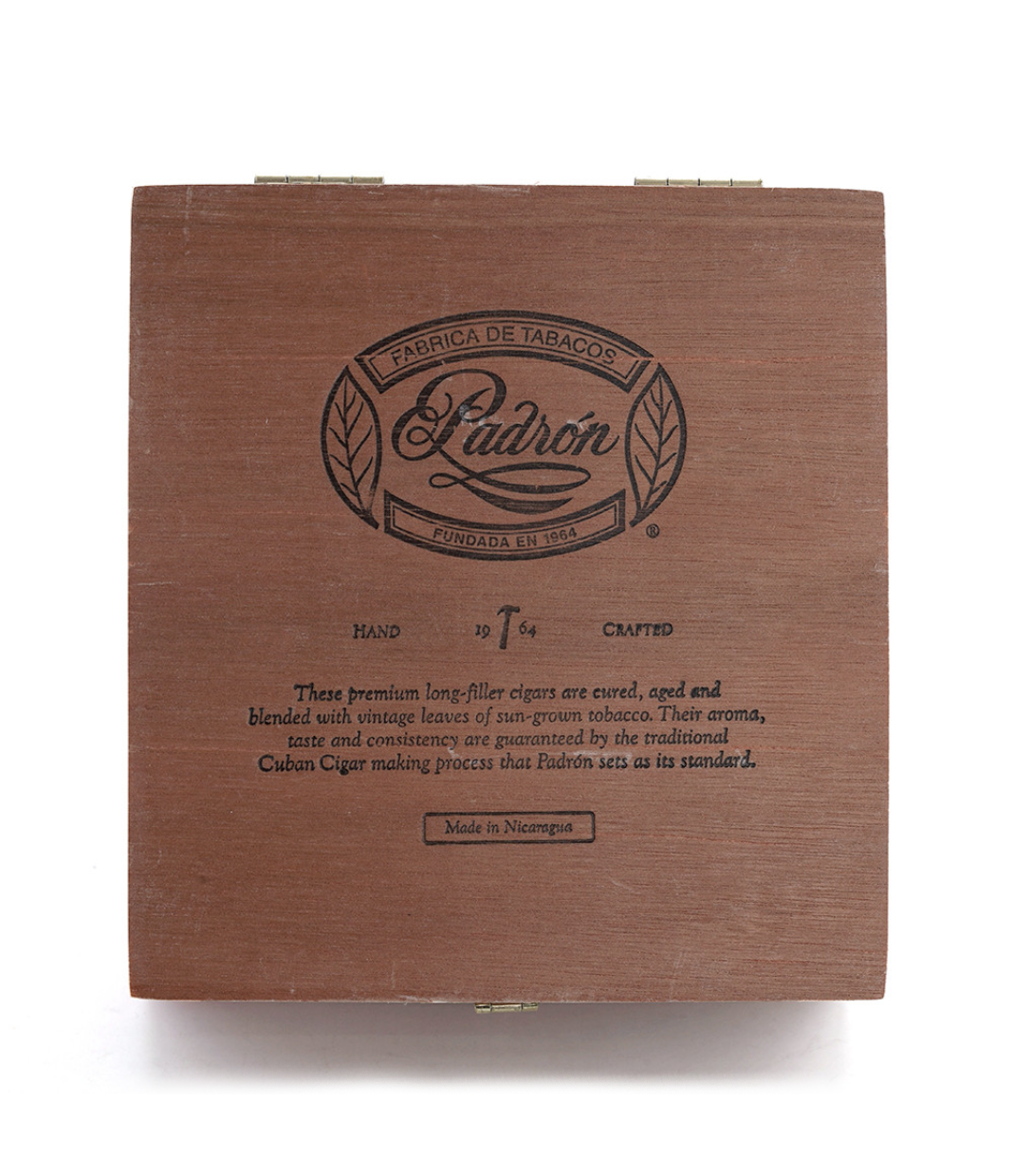Padron 1964 Anniversary Series Soberano Tubo Maduro Cigar Box View 4 from AuCigars, premium Cuban cigar