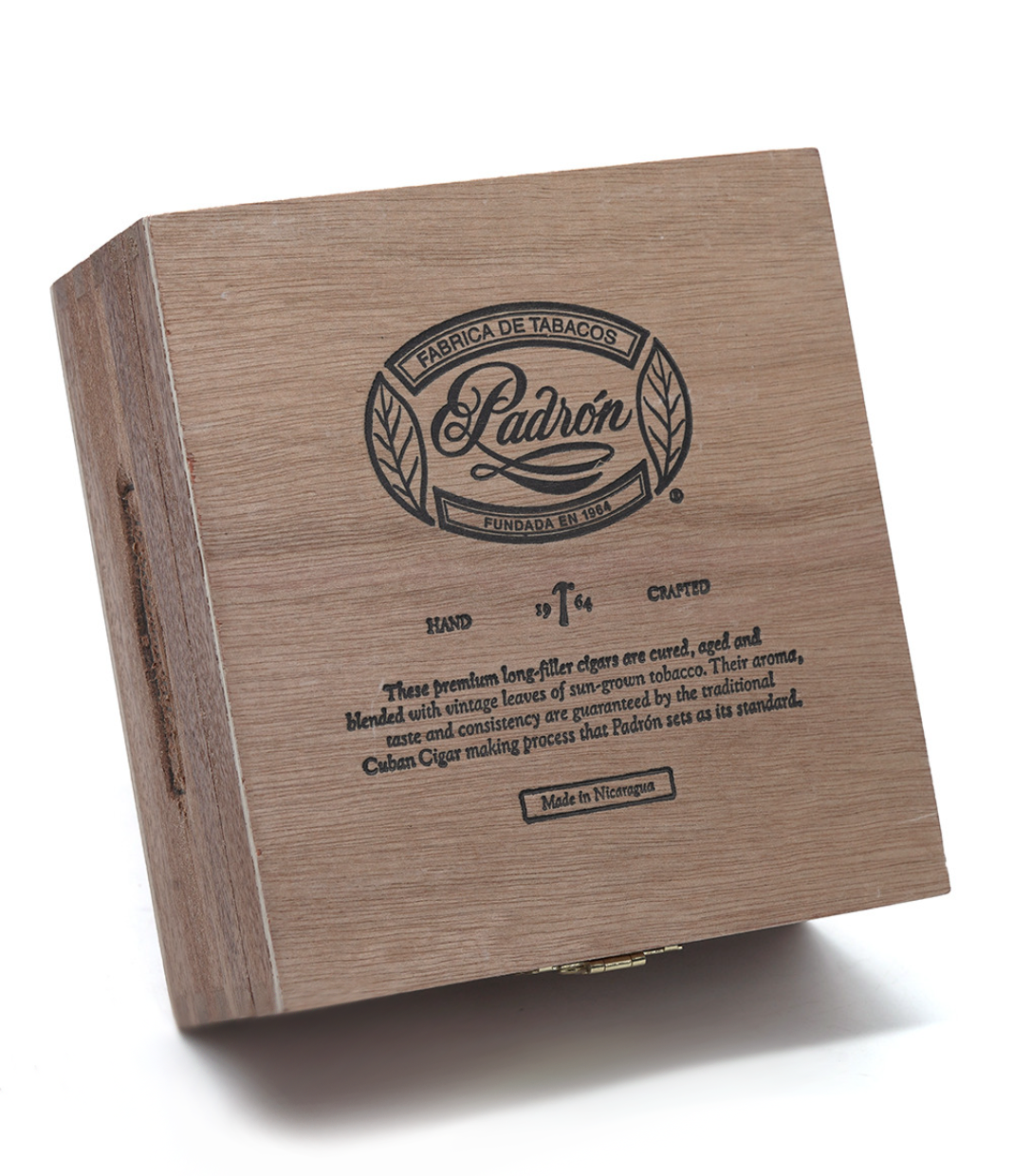 Padron 1964 Anniversary Series Soberano Tubo Cigar Box View 3 from AuCigars, premium Cuban cigar