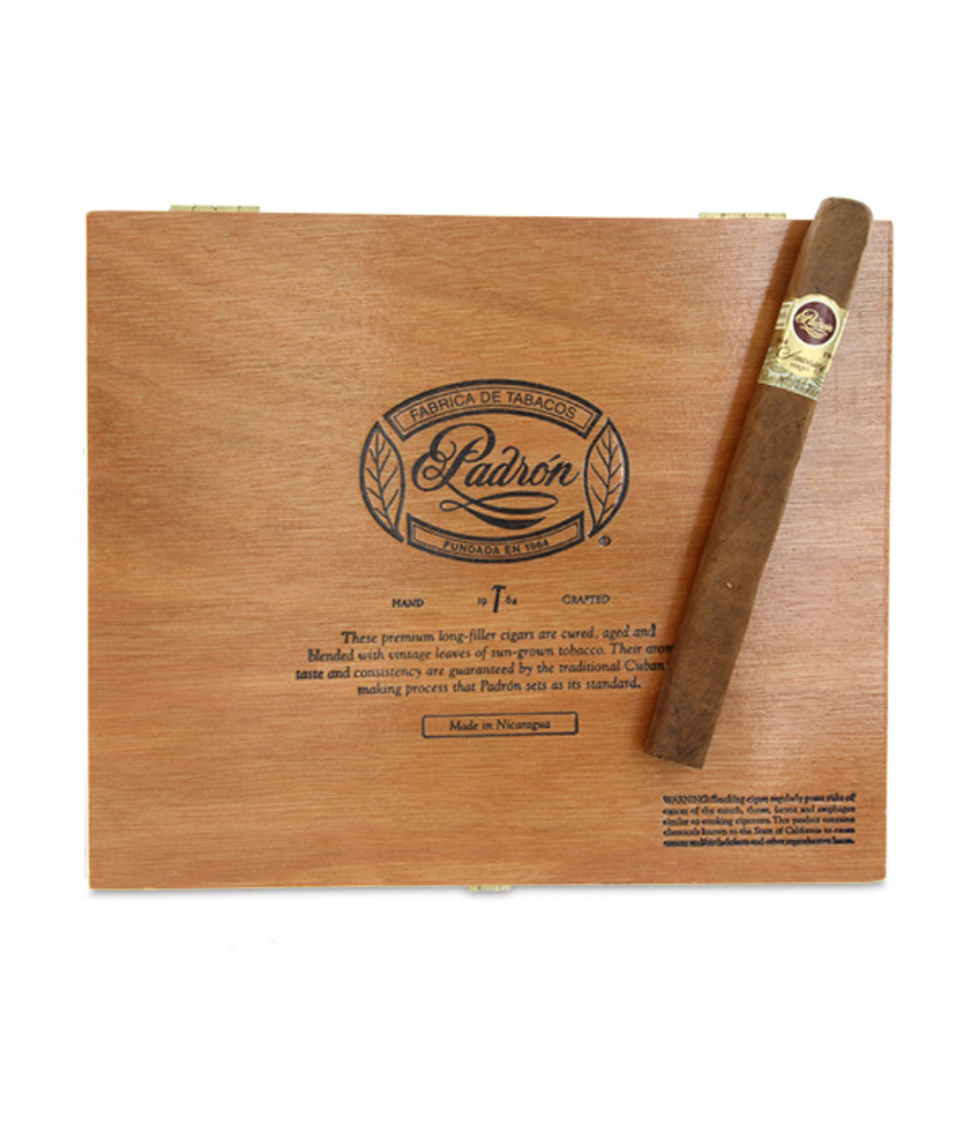Padron 1964 Anniversary Superior Cigar Box View 2 from AuCigars, premium Cuban cigar