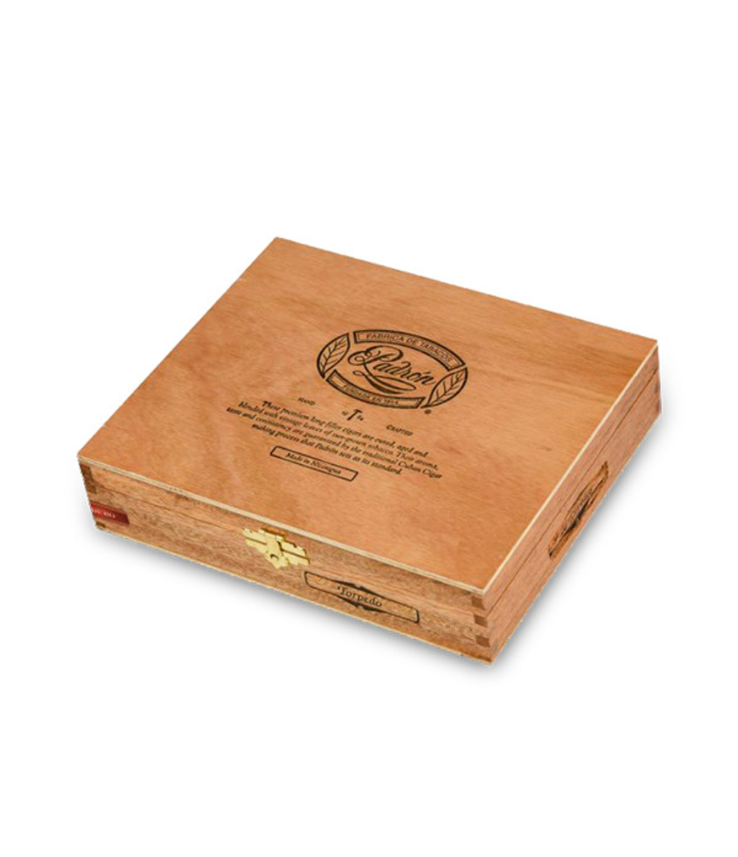 Padron 1964 Anniversary Torpedo Maduro Cigar Box View 2 from AuCigars, premium Cuban cigar