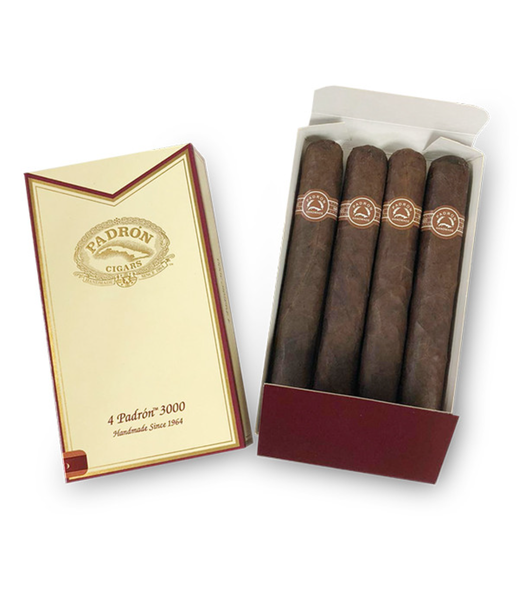 Padron 3000 Cigar Box of 4 X 5 close-up from AuCigars, premium Cuban cigar
