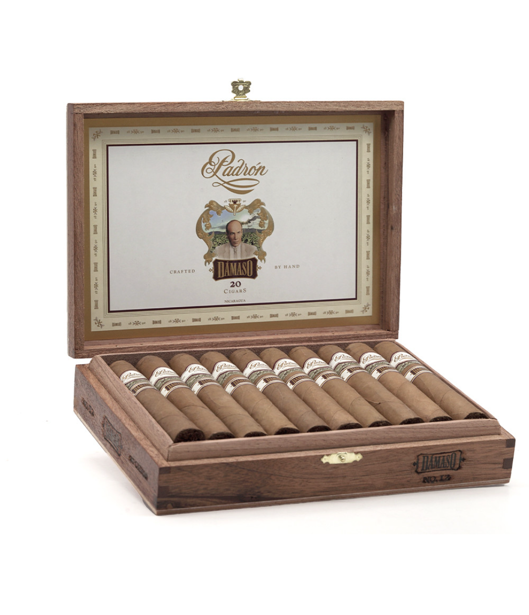 Padron Damaso No. 12 Cigar Box of 20 close-up from AuCigars, premium Cuban cigar