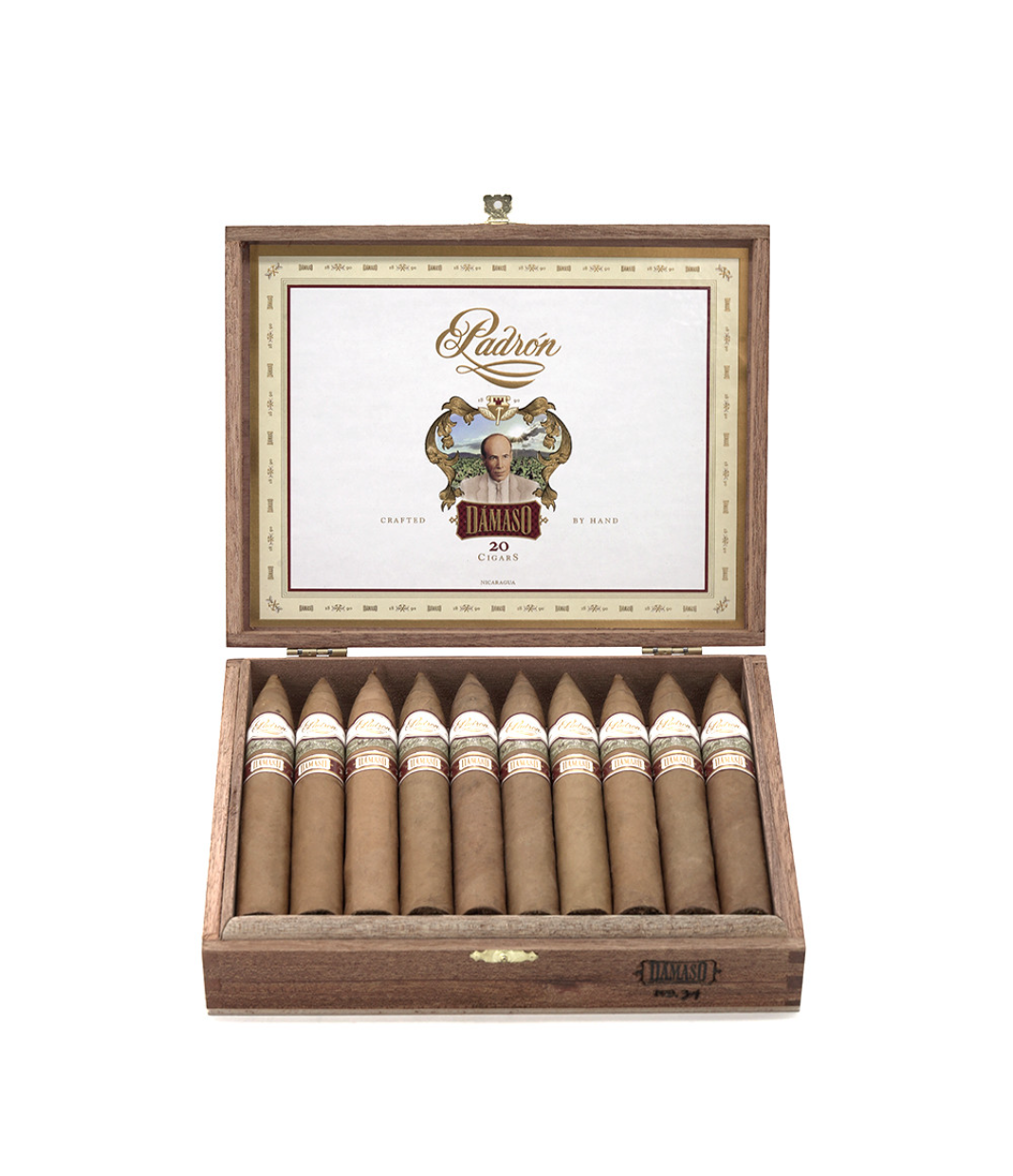 Padron Damaso No. 34 Cigar Box View 2 from AuCigars, premium Cuban cigar