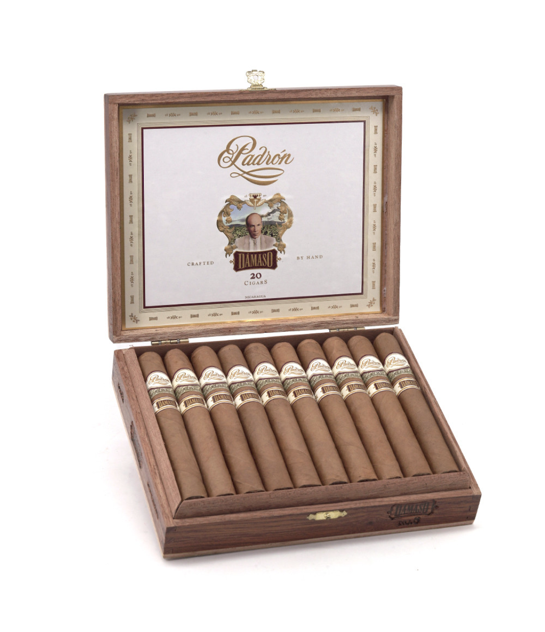 Padron Damaso No. 8 Cigar Box of 20 close-up from AuCigars, premium Cuban cigar