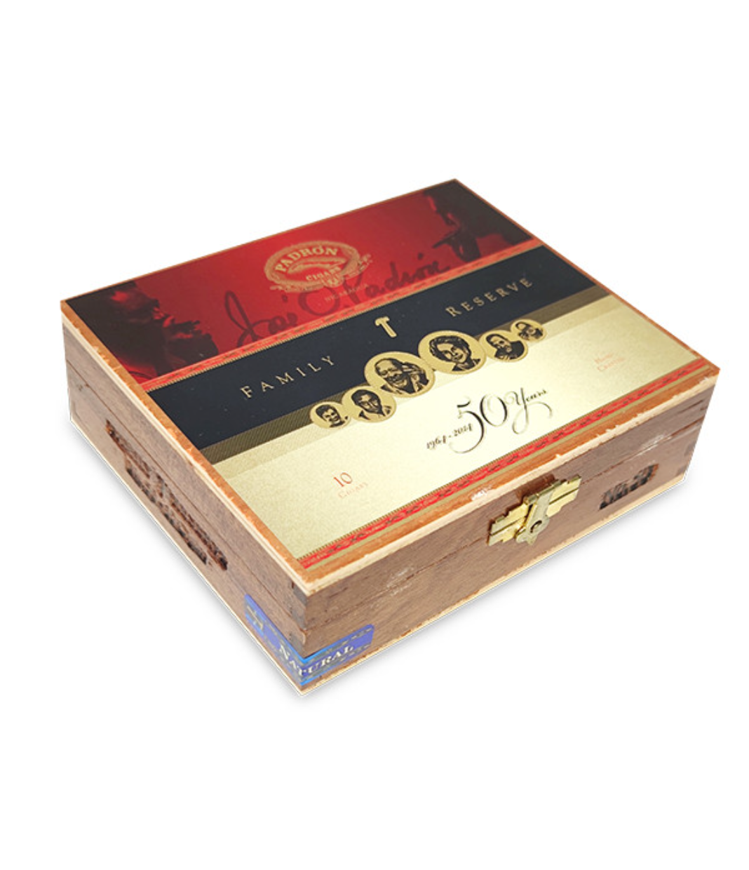 Padron Family Reserve No. 50 Cigar Box View 2 from AuCigars, premium Cuban cigar