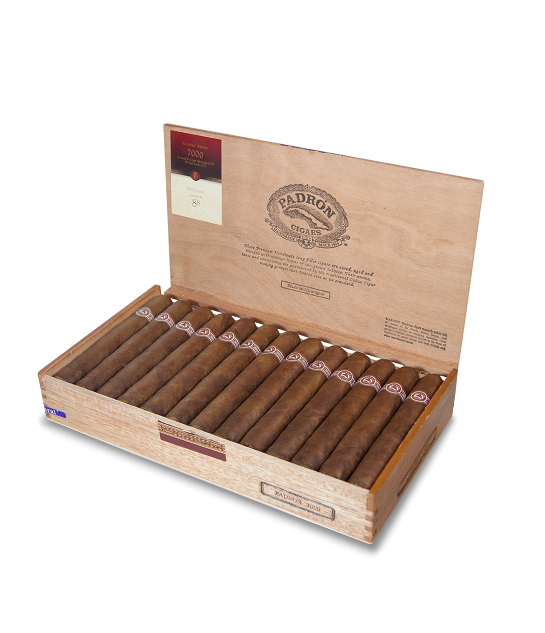 Padron Series 7000 Cigar Box View 2 from AuCigars, premium Cuban cigar