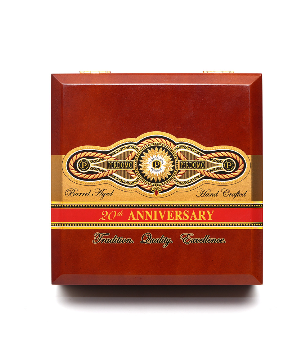 Perdomo 20th Anniversary Connecticut Churchill Cigar Box View 4 from AuCigars, premium Cuban cigar