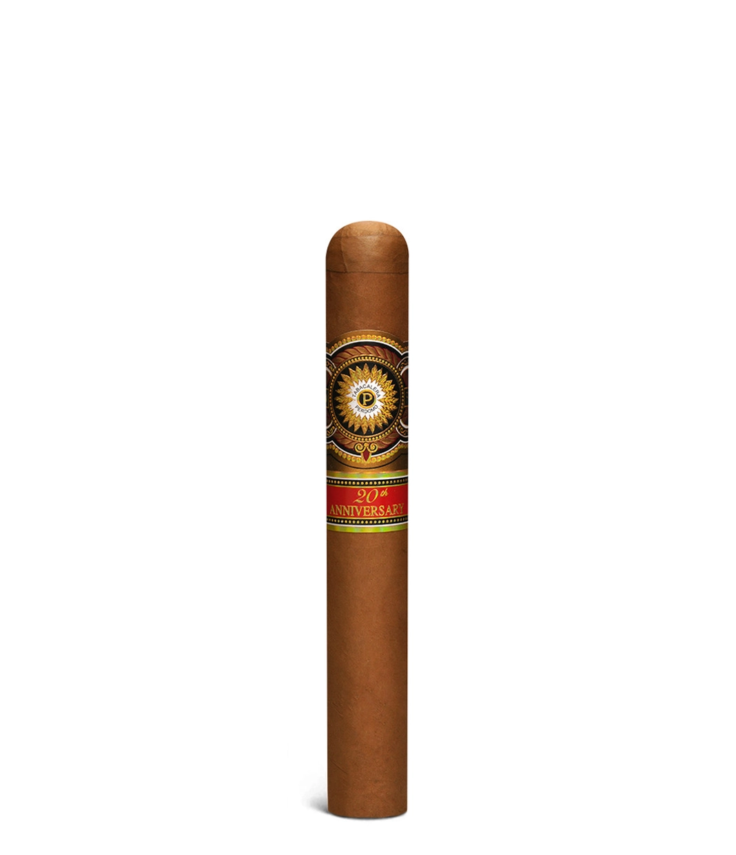 Perdomo 20th Anniversary Connecticut Epicure Cigar close-up from AuCigars, premium Cuban cigar