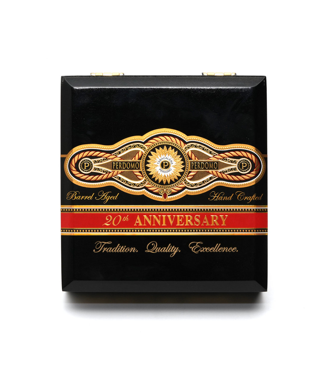 Perdomo 20th Anniversary Maduro CG6548 Cigar Box View 2 from AuCigars, premium Cuban cigar