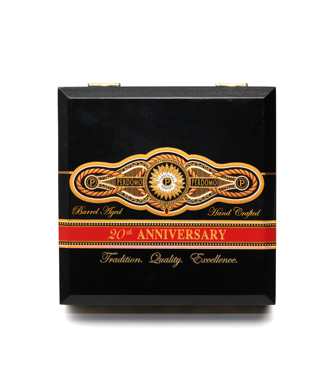 Perdomo 20th Anniversary Maduro Churchill Cigar Box View 4 from AuCigars, premium Cuban cigar