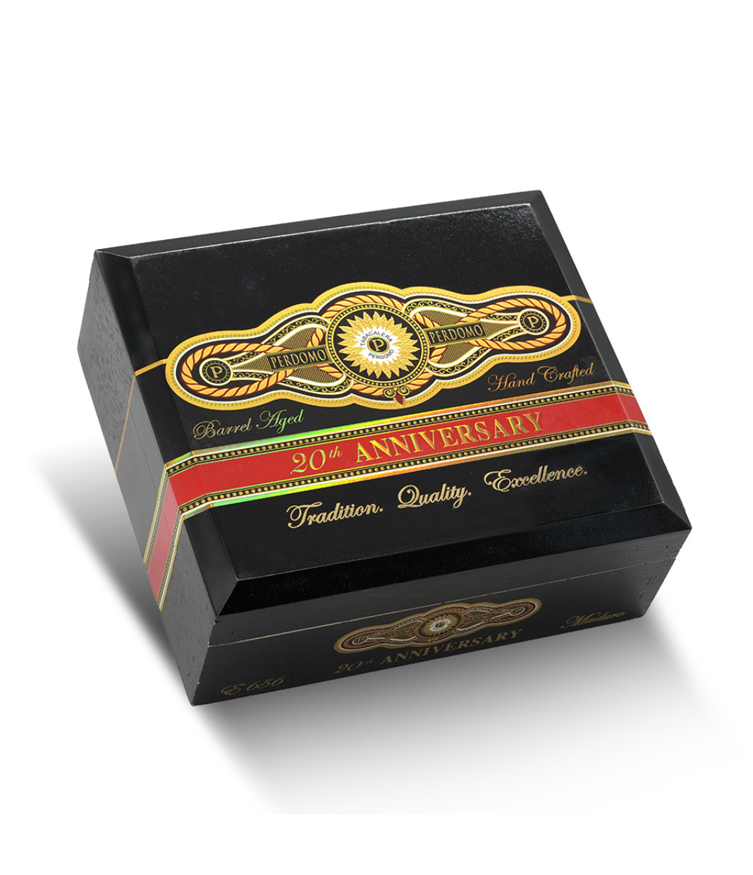 Perdomo 20th Anniversary Maduro Epicure Cigar Box View 3 from AuCigars, premium Cuban cigar