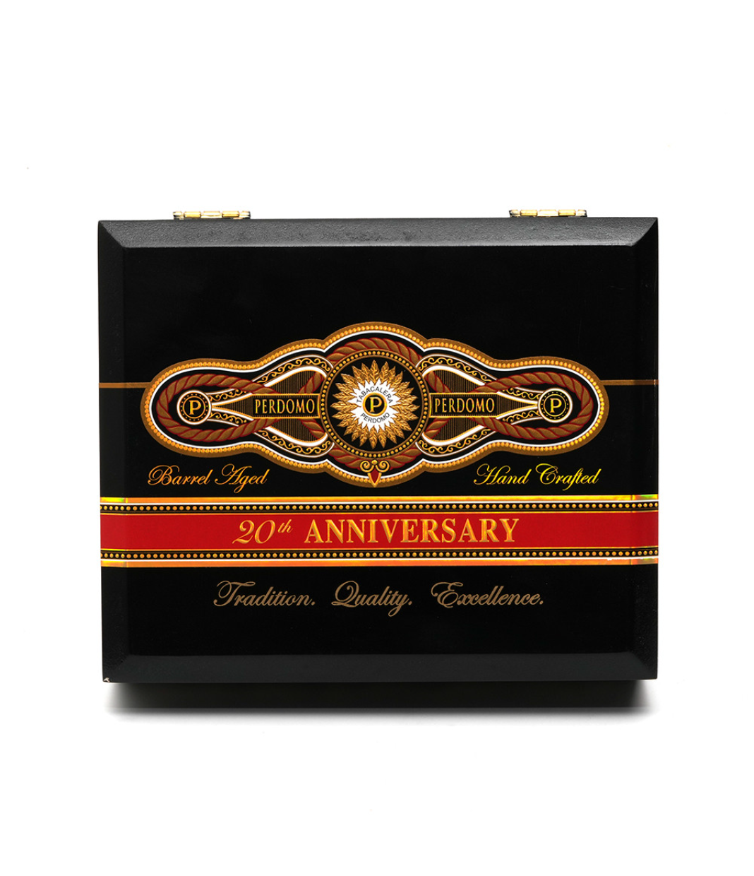 Perdomo 20th Anniversary Maduro Gordo Cigar Box View 4 from AuCigars, premium Cuban cigar