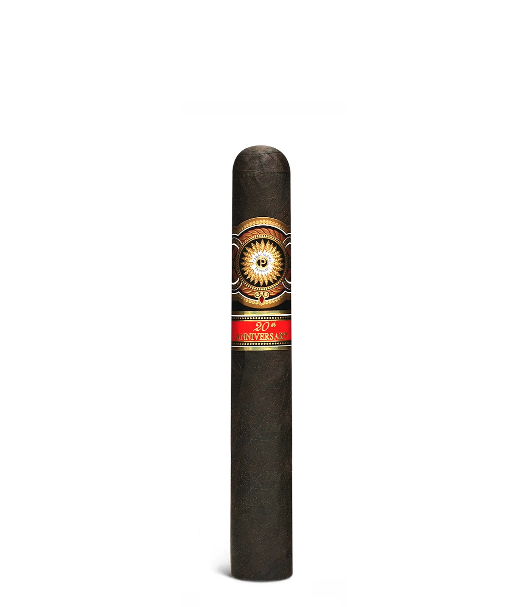 Perdomo 20th Anniversary Maduro Gordo Cigar close-up from AuCigars, premium Cuban cigar