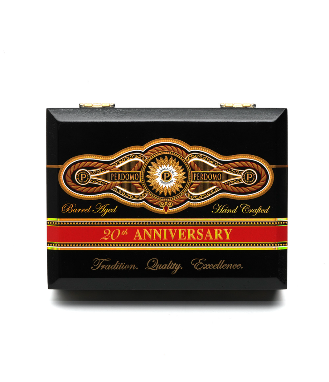 Perdomo 20th Anniversary Maduro R556 Cigar Box View 4 from AuCigars, premium Cuban cigar