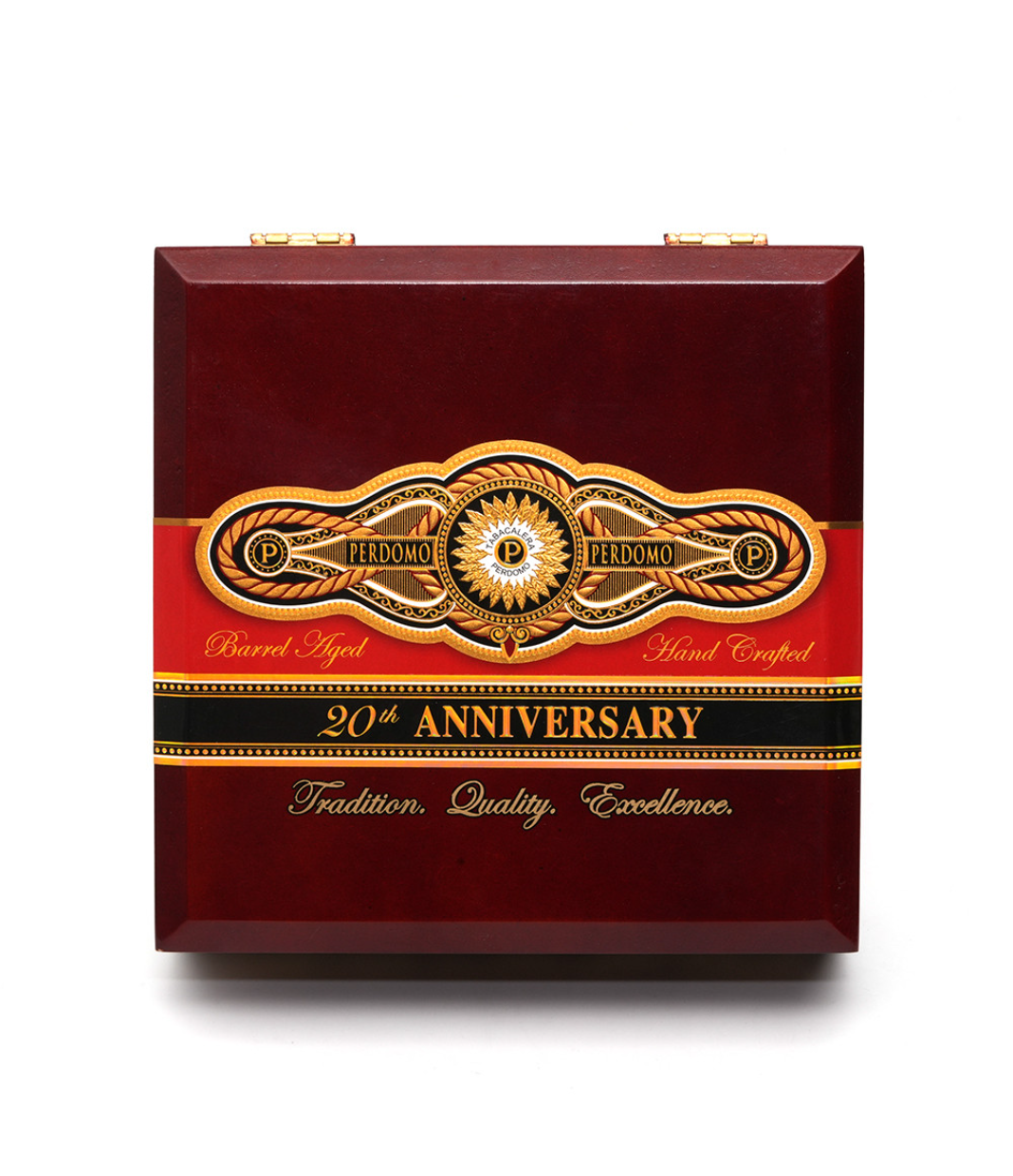 Perdomo 20th Anniversary Sun Grown Churchill Cigar Box View 4 from AuCigars, premium Cuban cigar