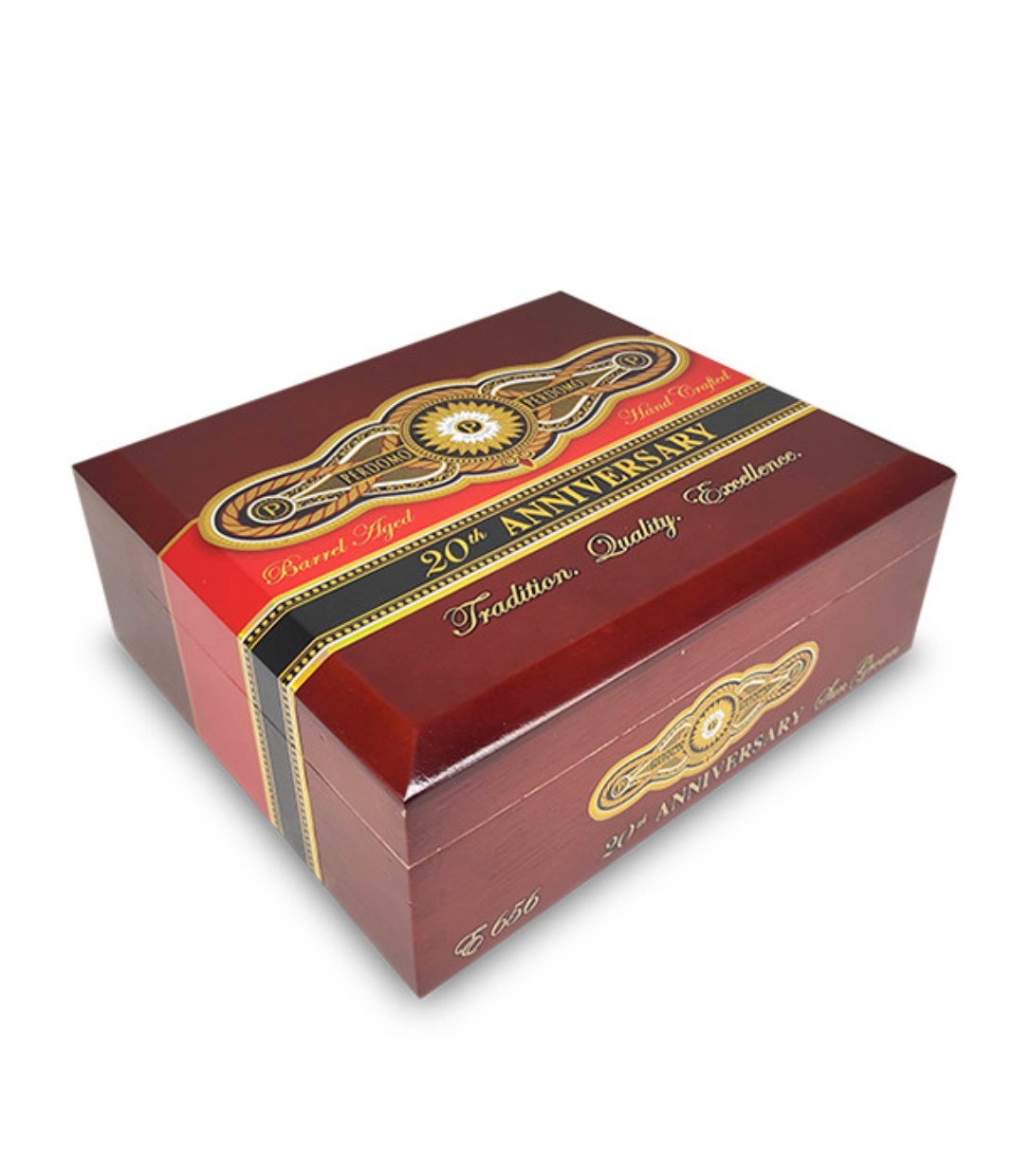 Perdomo 20th Anniversary Sun Grown Epicure Cigar Box View 2 from AuCigars, premium Cuban cigar