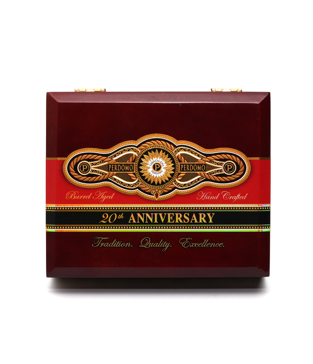 Perdomo 20th Anniversary Sun Grown Gordo Cigar Box View 4 from AuCigars, premium Cuban cigar