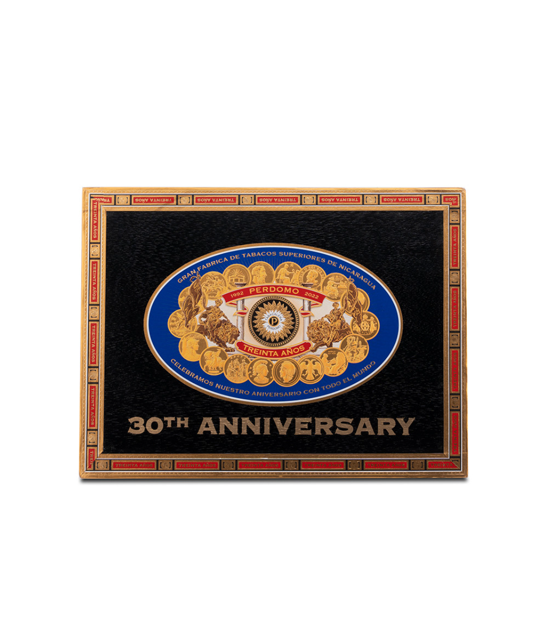 Perdomo 30th Anniversary Maduro Box-Pressed Epicure Cigar Box View 4 from AuCigars, premium Cuban cigar