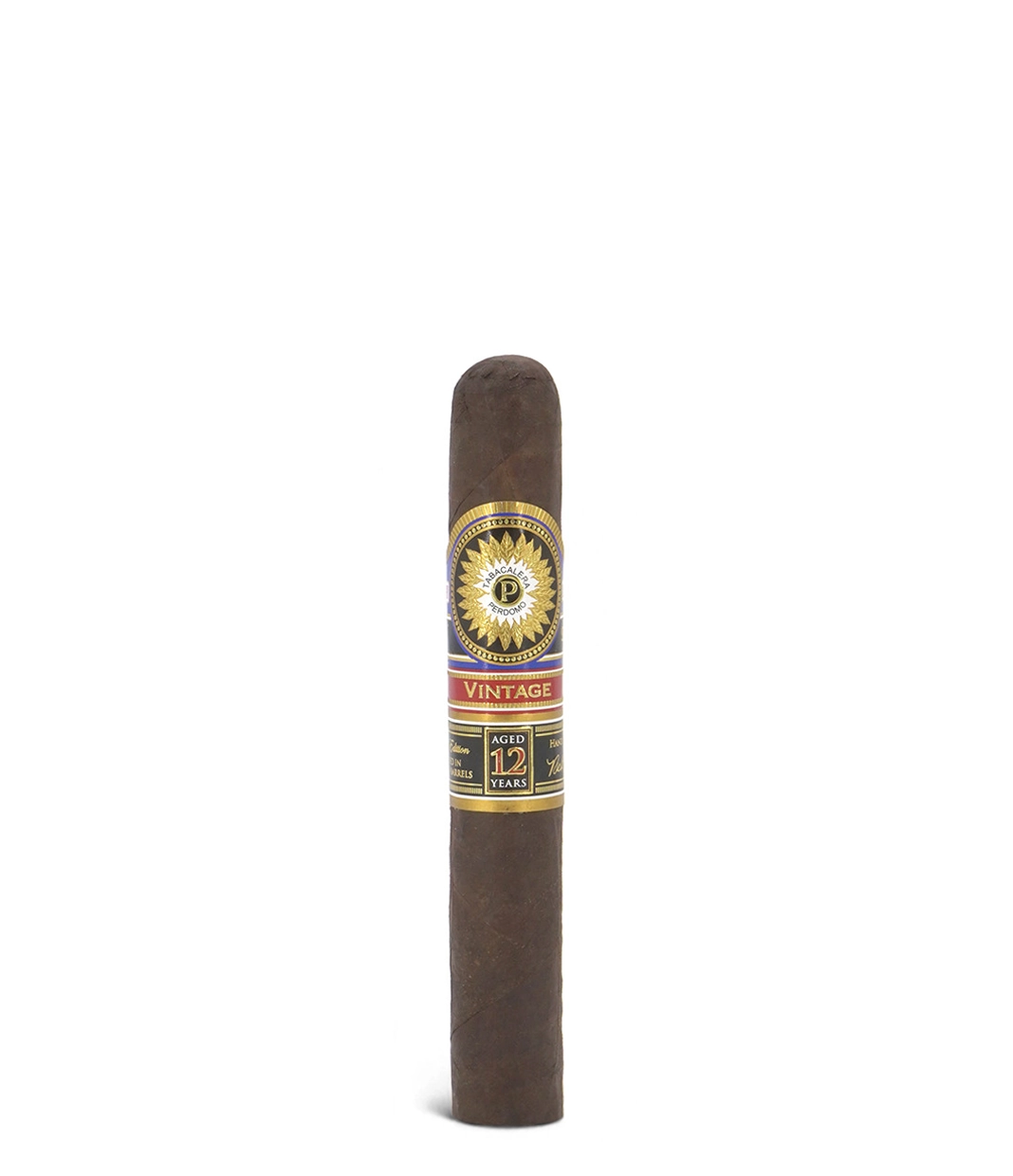 Perdomo Double Aged 12 Year Vintage Maduro Epicure Cigar close-up from AuCigars, premium Cuban cigar