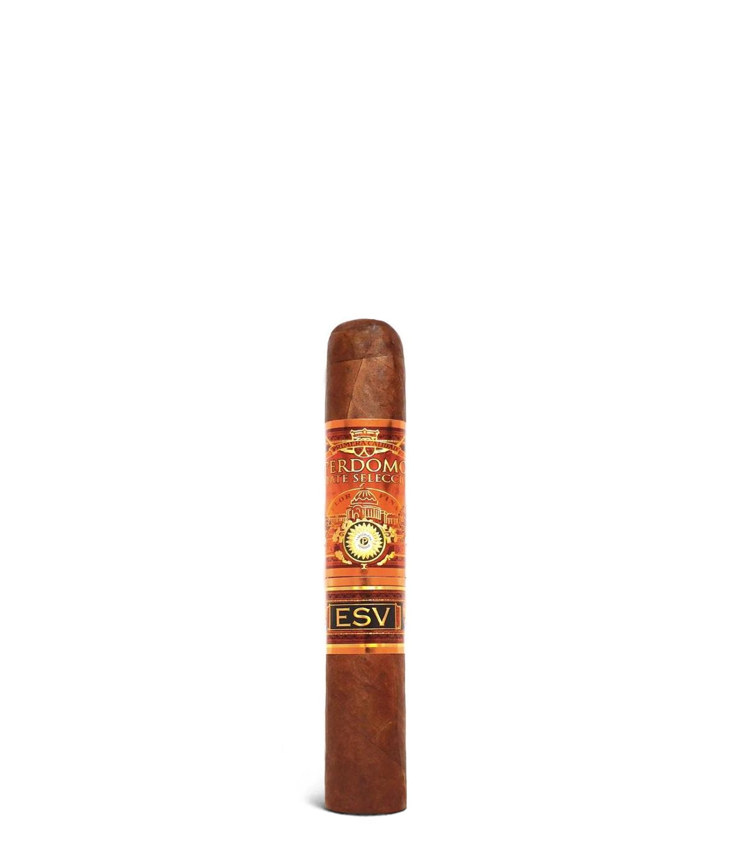 Perdomo Estate Seleccion Vintage Sun Grown Regente Cigar close-up from AuCigars, premium Cuban cigar