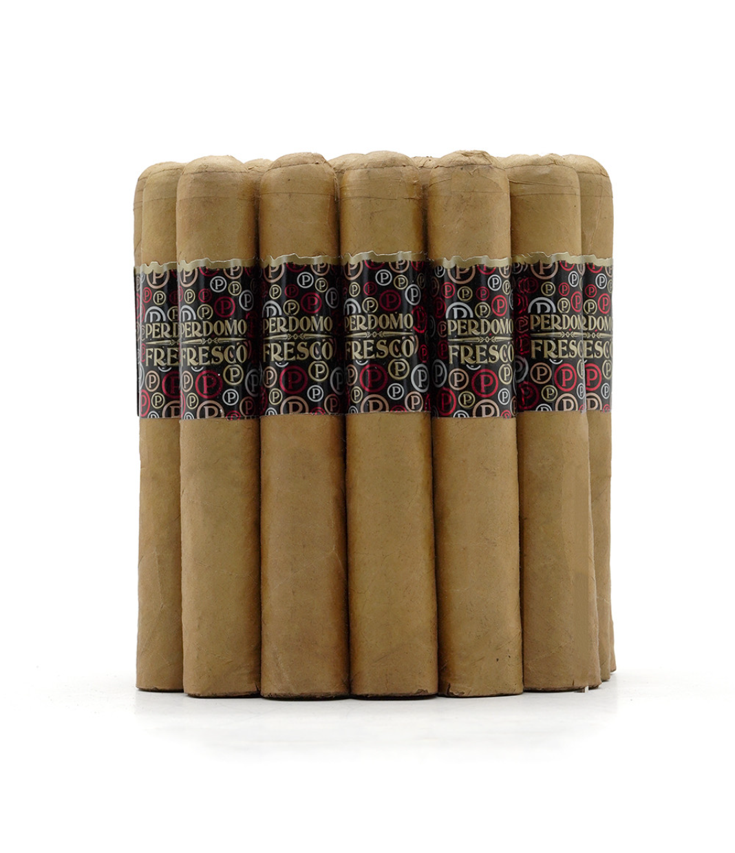 Perdomo Fresco Connecticut Robusto Cigar Box of 25 close-up from AuCigars, premium Cuban cigar