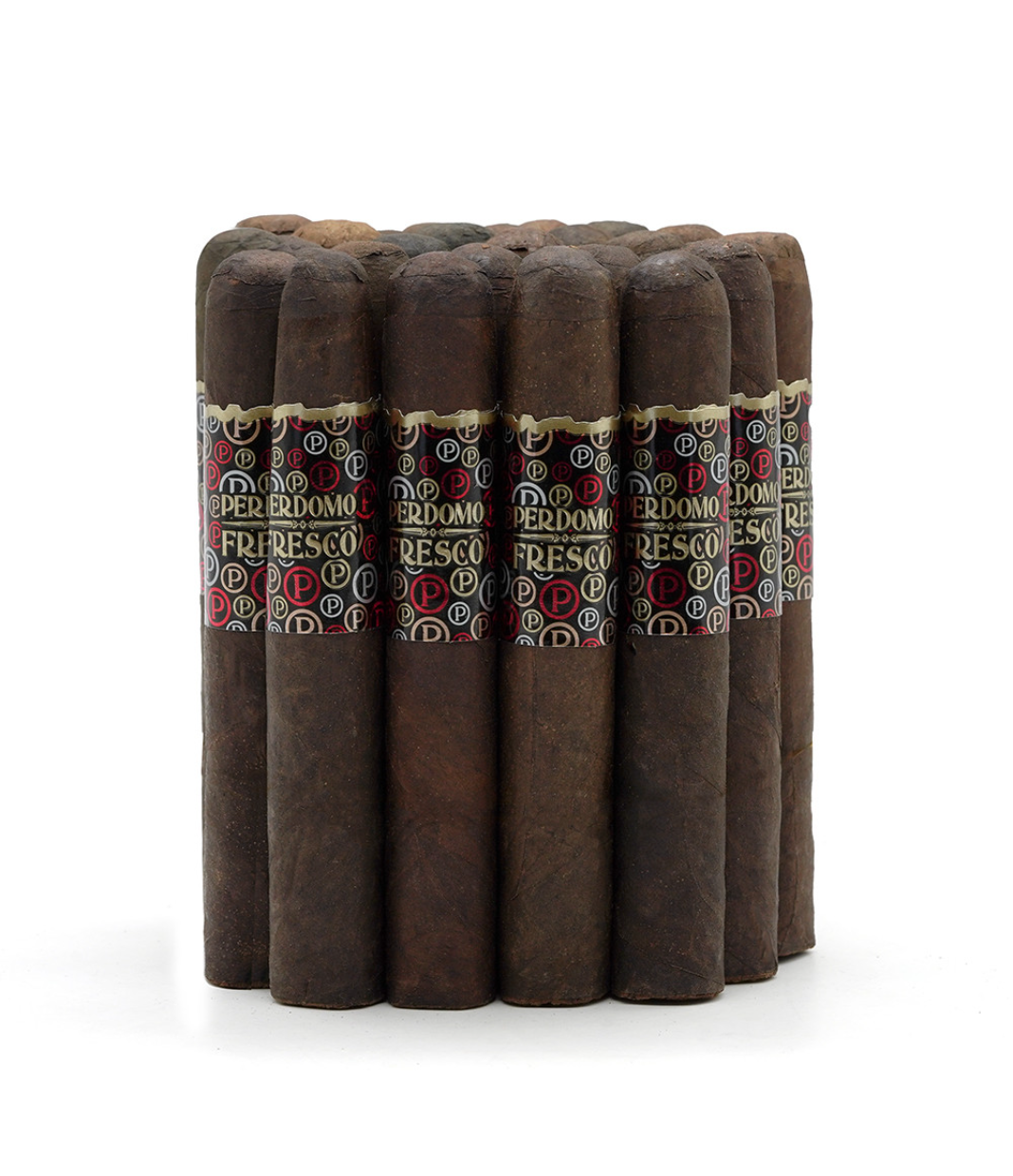 Perdomo Fresco Maduro Robusto Cigar Box of 25 close-up from AuCigars, premium Cuban cigar
