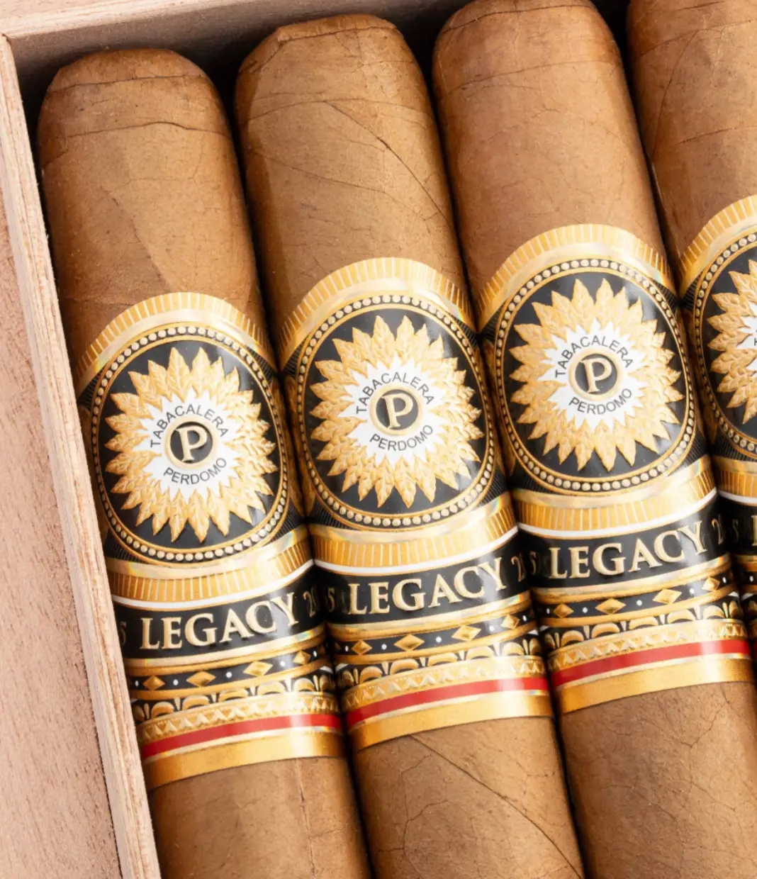 Perdomo Legacy Connecticut Churchill Cigar Box View 2 from AuCigars, premium Cuban cigar
