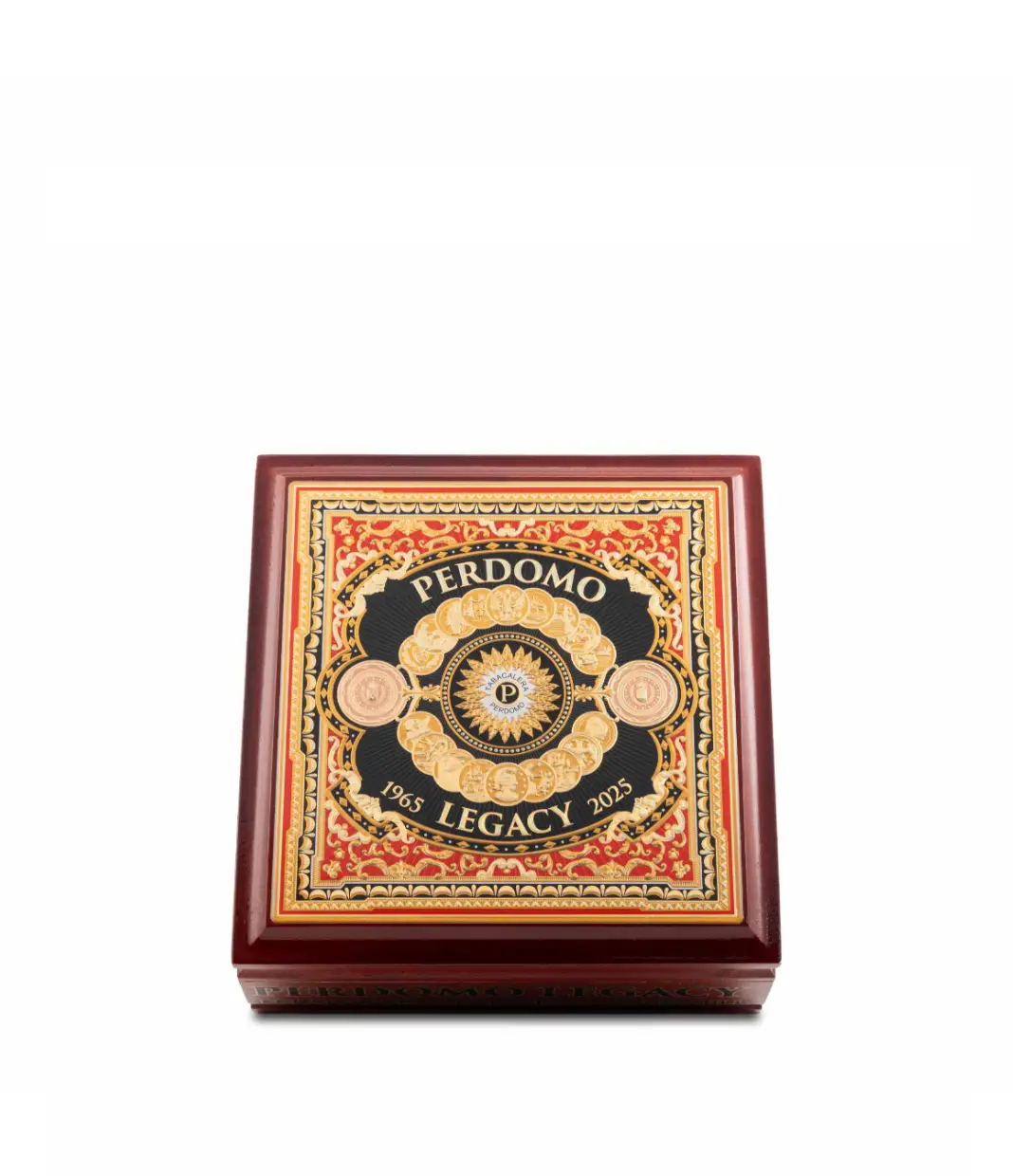 Perdomo Legacy Connecticut Churchill Cigar Box View 4 from AuCigars, premium Cuban cigar