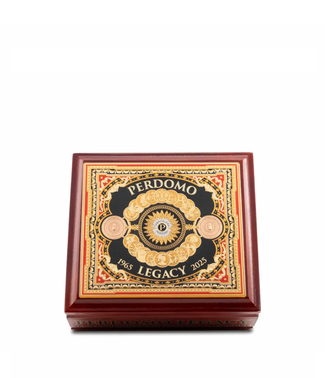 Perdomo Legacy Connecticut Epicure Cigar Box View 3 from AuCigars, premium Cuban cigar